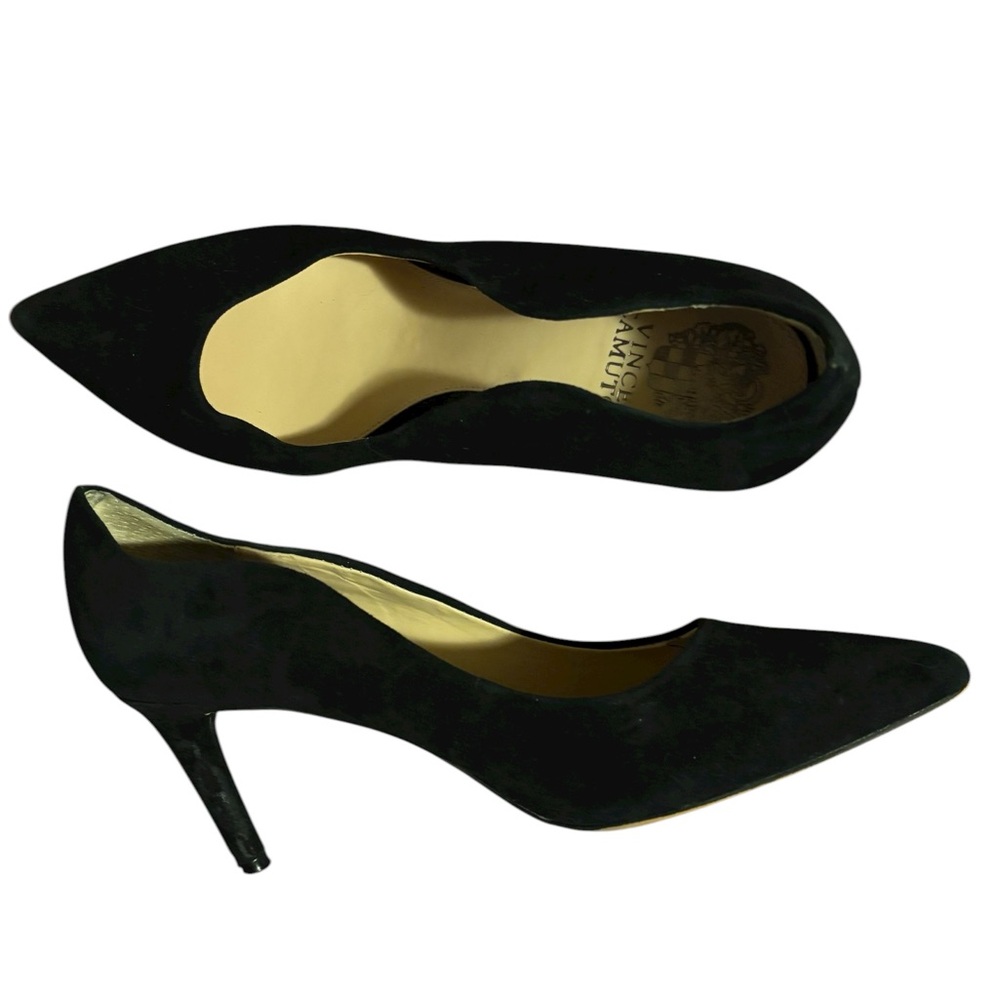 Vince Camuto velvety black heels